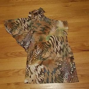 Cache One sleeve dress